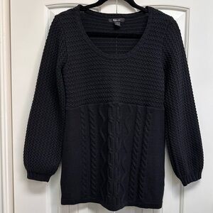 Style & Co. Black Textured Sweater